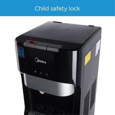 Midea Bottom Loading Water Dispenser 3 Tap 520W YL1633S Black